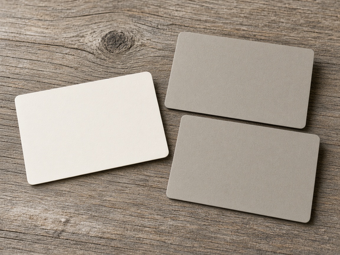 One completely blank card is turned up beside two cards that remain face down.